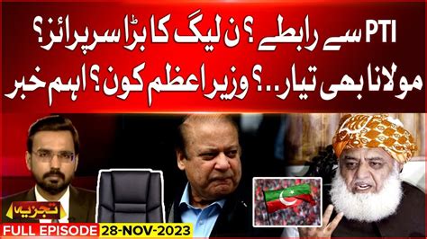 Pmln Ready For Big Surprise Contact With Pti Fazal Ur Rehman In