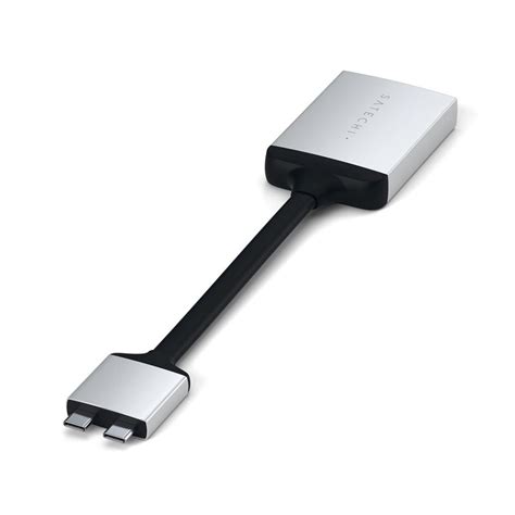 Satechi Usb C Dual Hdmi Adapter Max 4k 60hz Silver Tector