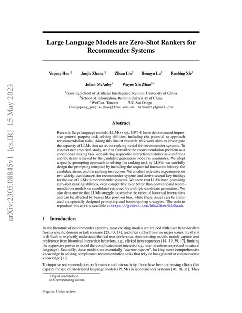 Large Language Models Are Zero Shot Rankers For Recommender Systems