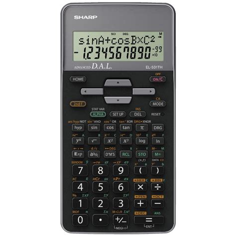 Calculatrice Scientifique Sharp El Th Noir Et Gris