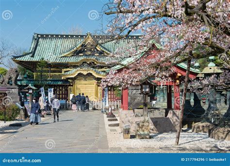 Approach At Ueno Toshogu Shrine In Ueno Park Tokyo Japan A Shrine