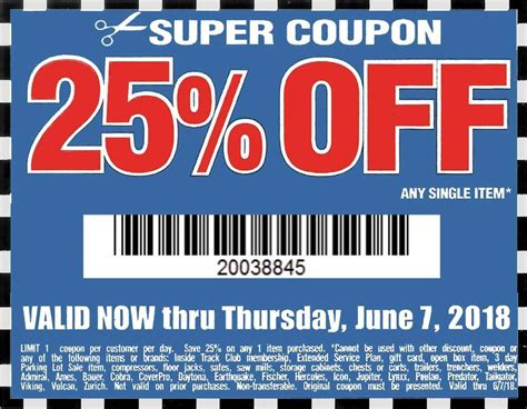 Harbor Freight Tools Coupon Database Free Coupons 25 Percent Off