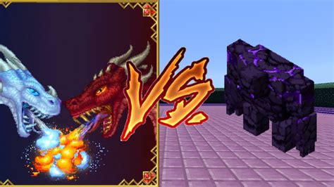 Ender Golem Vs Ice And Fire Minecraft Batalha De Mobsjava Youtube