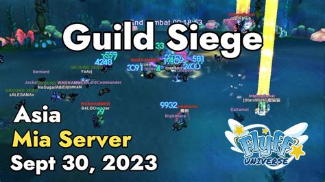 Guild Siege Mia Server September Flyff Universe Youtube