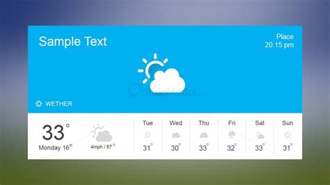 Weather Forecast Clipart Flat Design - SlideModel