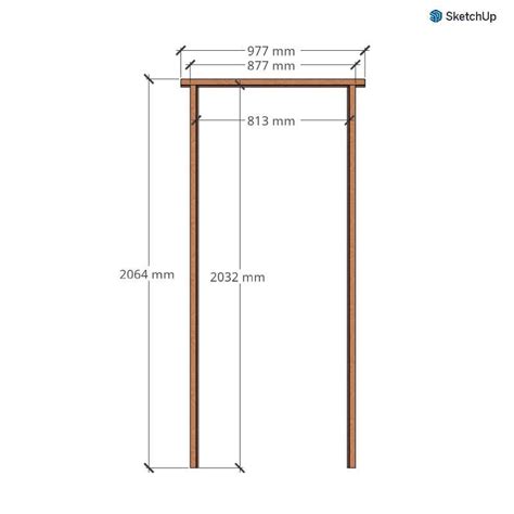 Steel Fire Door Frame 813 X 2032 240mm Doors Online