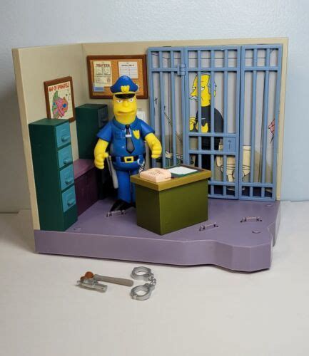 Playmates The Simpsons: POLICE STATION World of Springfield Loose ...