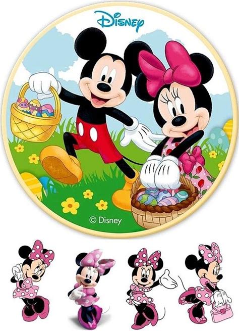 Opłatek Na Tort Myszka Miki Minni Mickey Minnie b6638da6 Ceny i