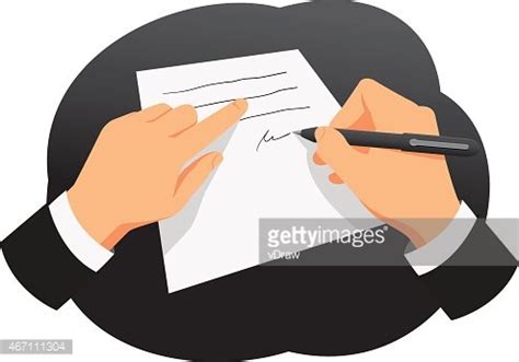 Paper Contract Pen Signature Vector Icon Royalty Free Svg Clip Art