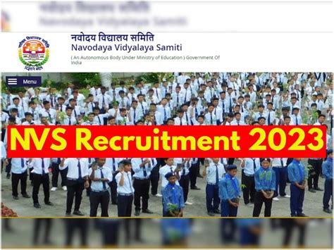 Nvs Recruitment 2023 Apply Online For 7500 Teaching And Non Teaching