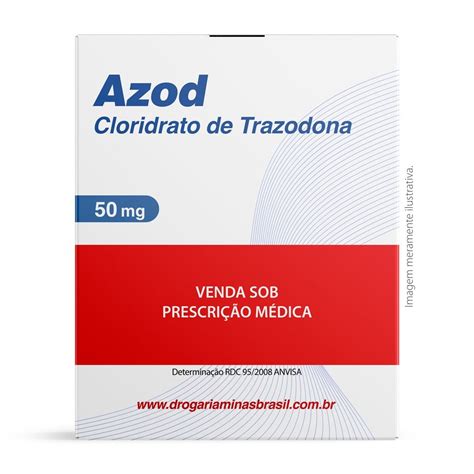 Para Que Serve O Medicamento Cloridrato De Trazodona - Azod 50mg 60 Comprimidos: Preço e para que serve