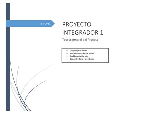 A Eq A Teoria General Del Proceso Proyecto