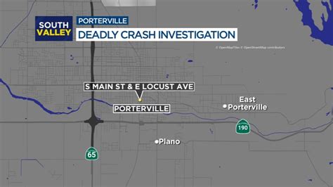 Man killed in crash in Porterville, police say