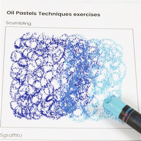 scumbling technique  oil pastels