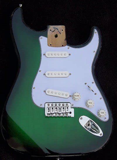 Greenburst Guitar Body Haywire Custom Guitars Highly Recommended