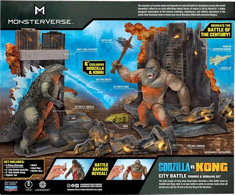 Godzilla Monsterverse City Battle Pack Multicolor Hobbies Toys