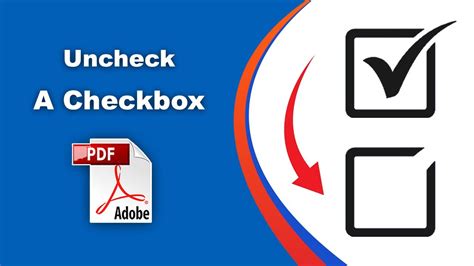 How To Uncheck A Checkbox In Pdf Prepare Form Using Adobe Acrobat Pro