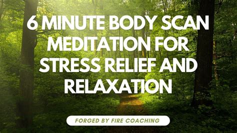 Minute Body Scan Meditation For Stress Relief And Relaxation Youtube