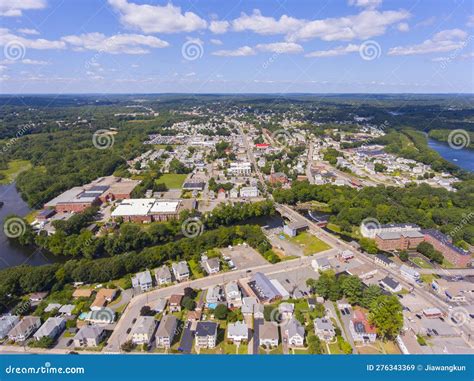 Cumberland Aerial View, Rhode Island, USA Stock Image - Image of island ...