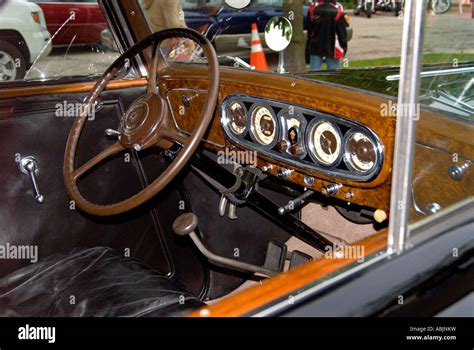 Packard Eight Interior Stock Photo - Alamy