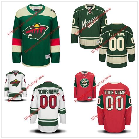 2017 Custom Minnesota Wild Jerseys, Personalized Name Number2016 2017 ...