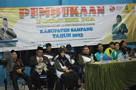 Seleksi PORSENI Tingkat Madrasah Aliyah Se Kab Sampang Tahun 2023 MA