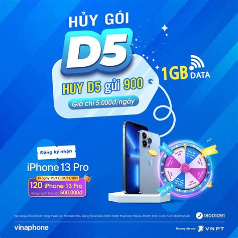 Hướng dẫn cách hủy gói data D5 Vinaphone đơn giản nhất