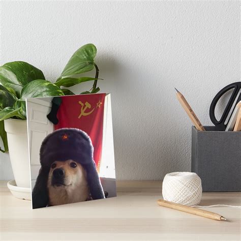 "Communist Doge-Communism Dog Meme" Art Board Print for Sale by ...