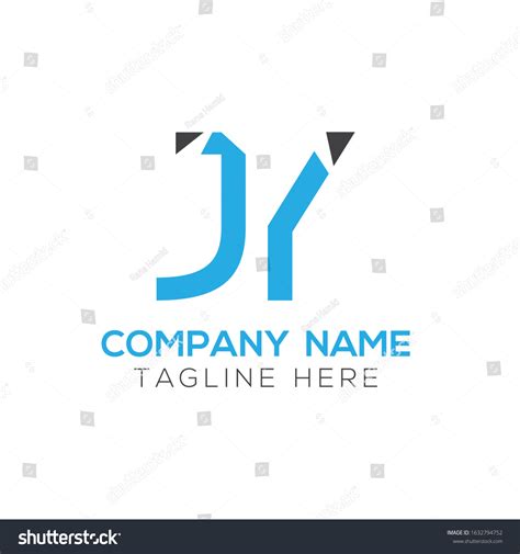 Creative Letter Jy Logo Design Vector Stock Vector Royalty Free