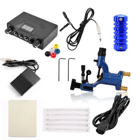 1pcs blue Tattoo Beginner Tattoo Kits rotary Tattoo Machine Guns Power ...