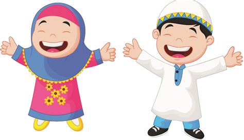 Muslim Cartoon Child Illustration - Gambar Kartun Anak Muslim ...