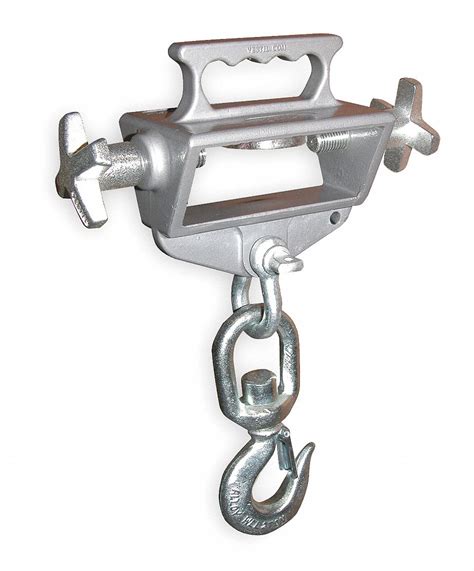 Single Fork Single Swivel Hook Zinc Plated Cast Steel Forklift Lifting