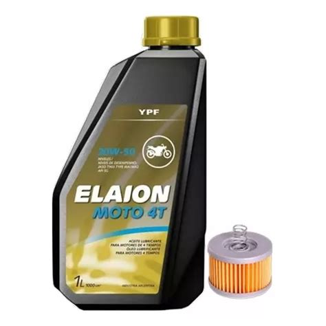 Kit Filtro Aceite Bajaj Rouser 135 Yamaha Fz16 Elaion 20w50