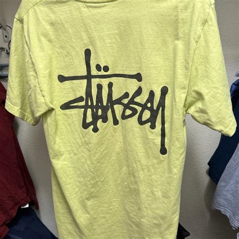 Green Thrifted Stussy Shirt Sizing:... - Depop