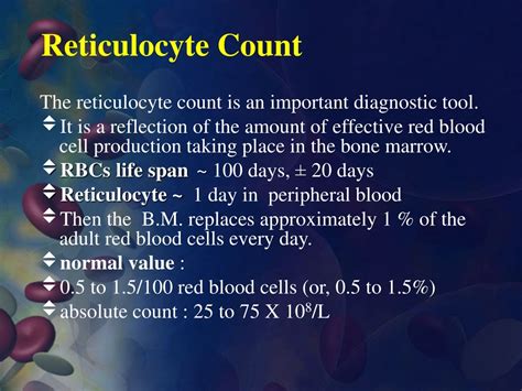 PPT Comprehensive Guide To Reticulocyte Count In Hematology Lab