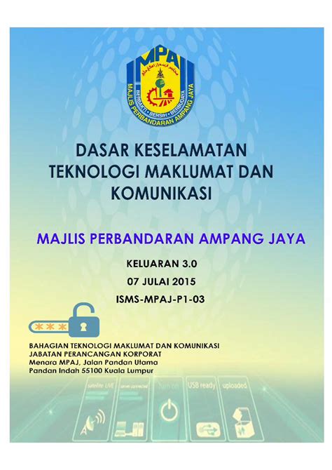 Pdf Dasar Keselamatan Ict Mpaj Myimpaj