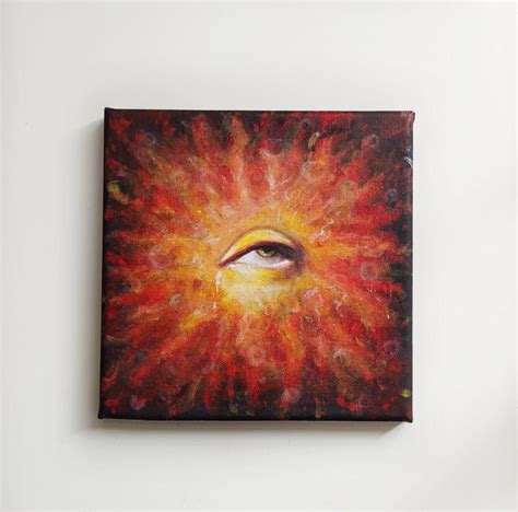 Abstract Eye Painting on Canvas - Etsy