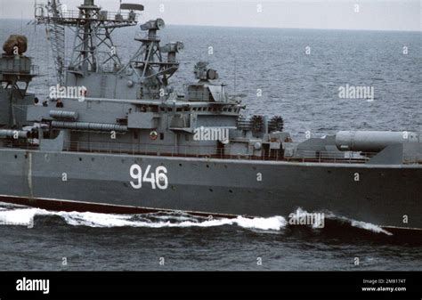 A Starboard Amidships View Of The Soviet Krivak Ii Class Guided