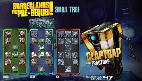 Borderlands The Pre Sequel Claptrap Skill Tree