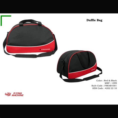 Travel Bag Polyester Flying Machine Bags In Delhi Size Dimension