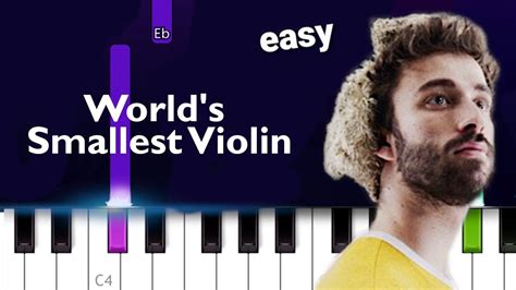 AJR - World's Smallest Violin EASY PIANO TUTORIAL Akkorde - Chordify