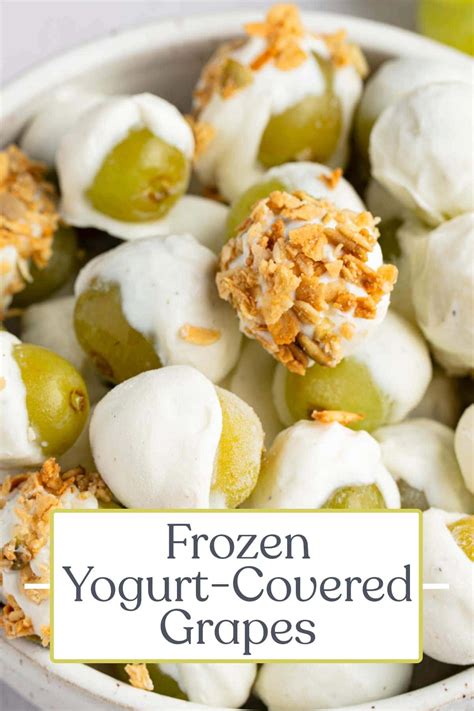 Frozen Yogurt-Covered Grapes (Healthy and Easy to Make) - 40 Aprons