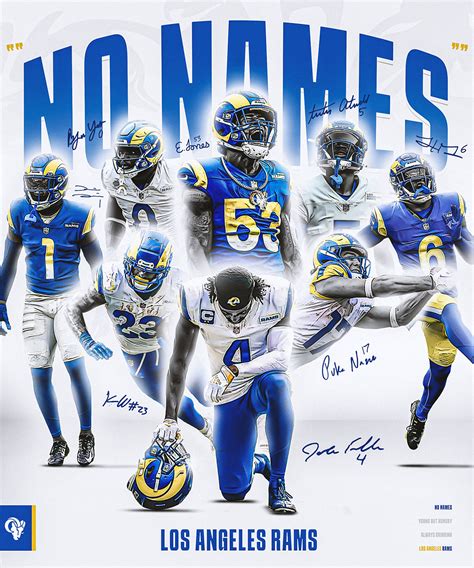 No Names | 2023 Los Angeles Rams Poster :: Behance