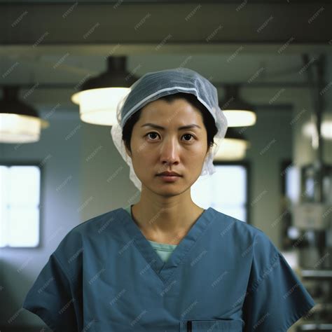 Premium Photo Portrait Of A Confident Female Surgeon Wearing Surgical