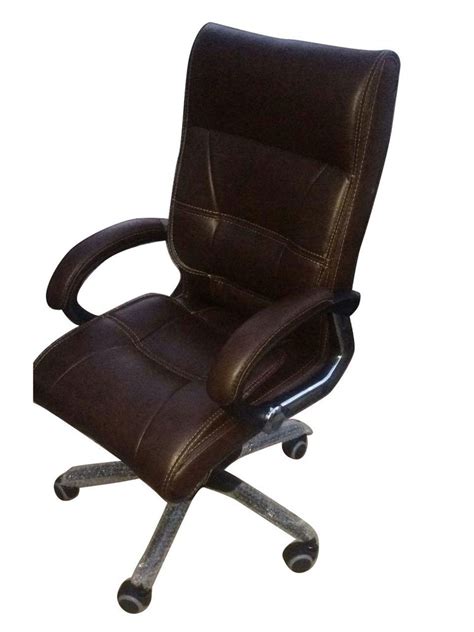 Rexine 1 Seater Medium Back Revolving Office Chair Black At Rs 6500 In