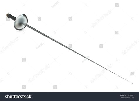 Epee Dueling Sword Isolated On White Stock Illustration 290309435 ...