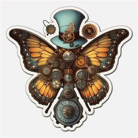 Steampunk Butterfly Tattoo