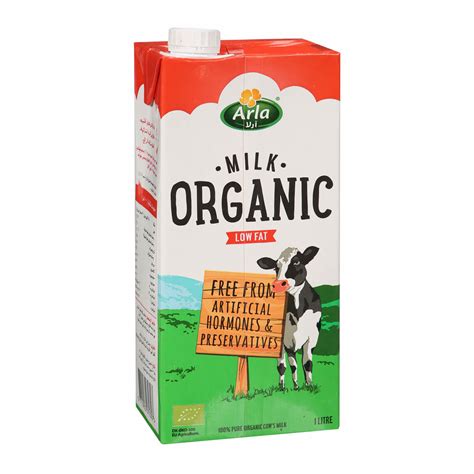 Arla Milk Organic Low Fat 1 L Sharjah Co Operative Society