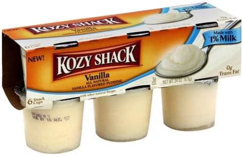 Kozy Shack Vanilla Pudding - 6 ea, Nutrition Information | Innit