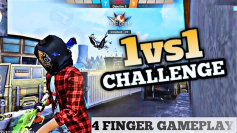 Free Fire Finger Gameplay Vs Custom Challenge Settings